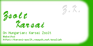 zsolt karsai business card